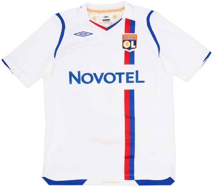 2008-09 Lyon Home Shirt Juninho #8 - 9/10 - (M)