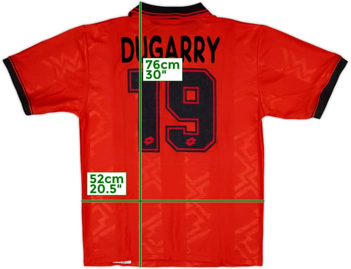 1996-97 AC Milan Fourth Shirt Dugarry #19 - 8/10 - (L)