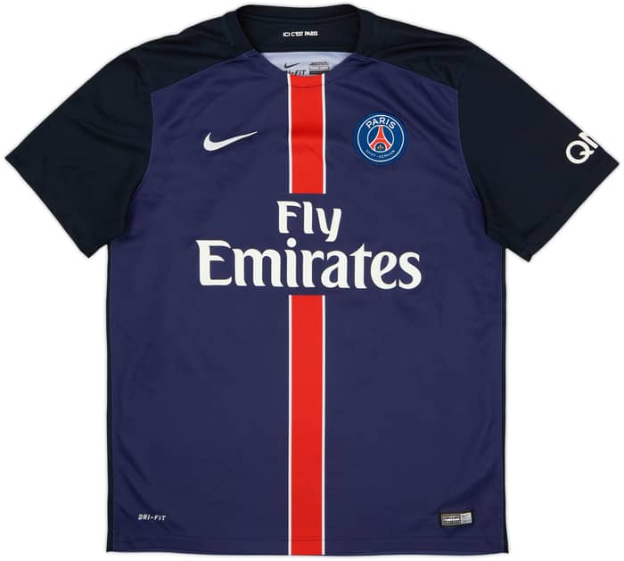 2015-16 Paris Saint-Germain Home Shirt Cavani #9 - 10/10 - (L)