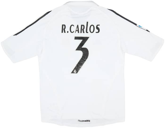 2005-06 Real Madrid Home Shirt R.Carlos #3 - 4/10 - (L)