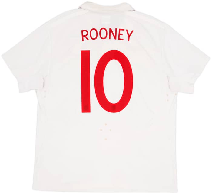 2009-10 England Home Shirt Rooney #10 - 8/10 - (L)