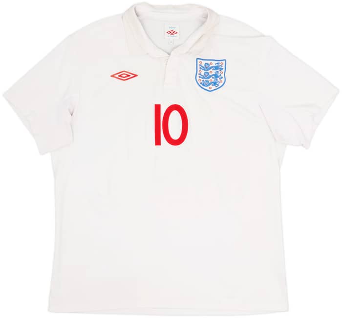 2009-10 England Home Shirt Rooney #10 - 8/10 - (L)
