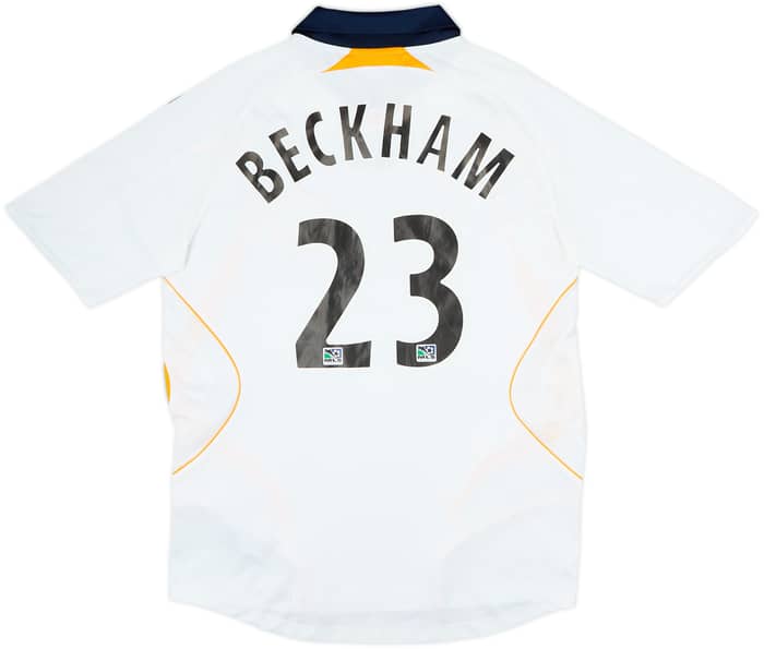 2007-08 LA Galaxy Home Shirt Beckham #23 - 7/10 - (M)
