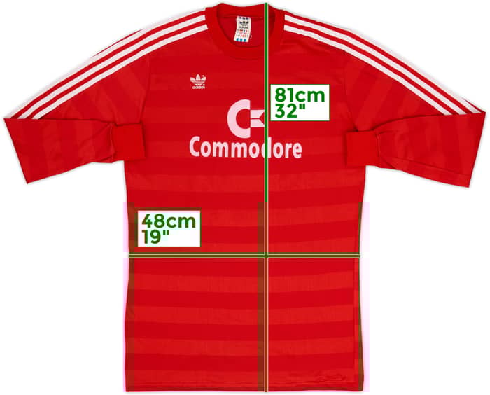 Camiseta de local de manga larga del Bayern Munich 1987-88 #5 - 9/10 - (L)