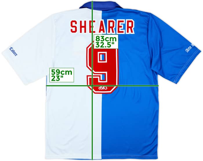 1994-95 Blackburn Home Shirt Shearer #9 - 10/10 - (XL)