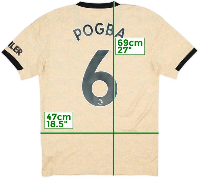 2019-20 Manchester United Away Shirt Pogba #6 - 9/10 - (S)