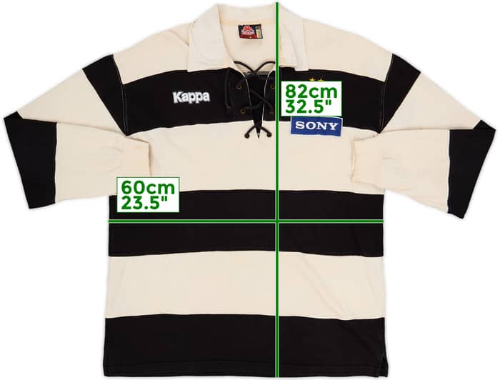 1997-98 Juventus Kappa Rugby Polo L/S Shirt - 8/10 - (XL)