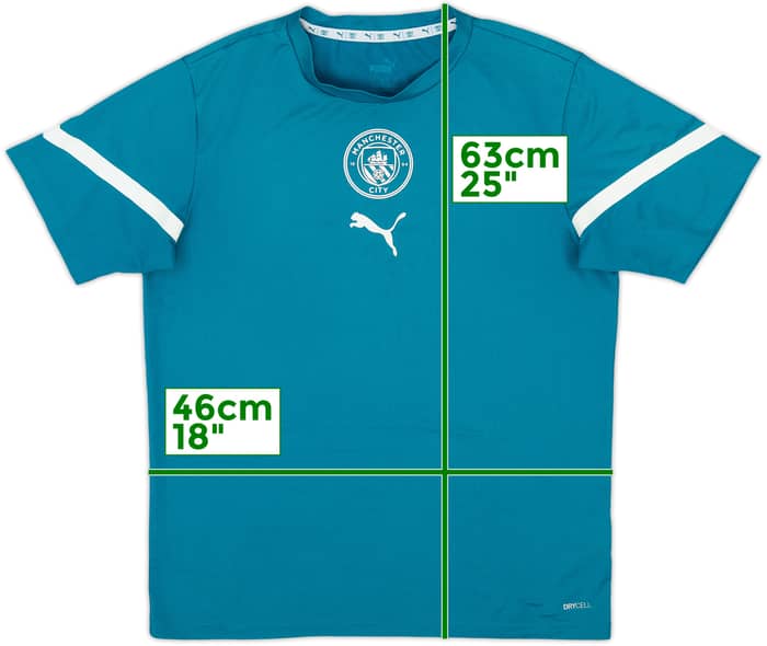 2021-22 Manchester City Puma Training Shirt - 8/10 - (L.Boys)