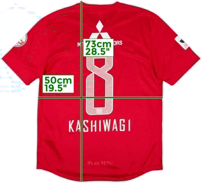 2013-14 Urawa Red Diamonds Home Shirt Kashiwagi #8 - 7/10 - (L)