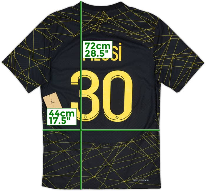 2022-23 Paris Saint-Germain Authentic Fourth Shirt Messi #30 (S)