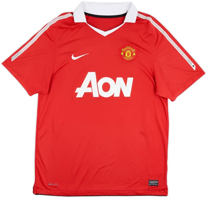 2010-11 Manchester United Home Shirt Carrick #16 - 6/10 - (L)