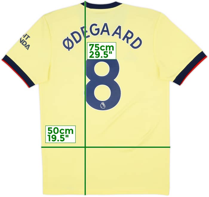 2021-22 Arsenal Away Shirt Odegaard #8 - 8/10 - (M)