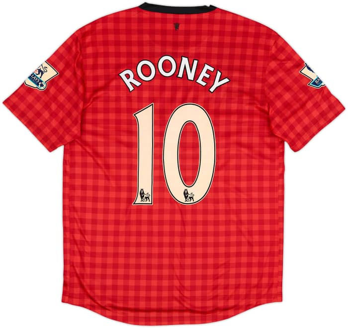 2012-13 Manchester United Home Shirt Rooney #10 - 6/10 - (L)