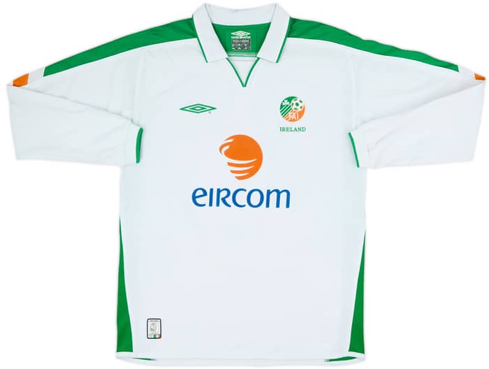2003-05 Ireland Away L/S Shirt R.Keane #10 - 6/10 - (M)