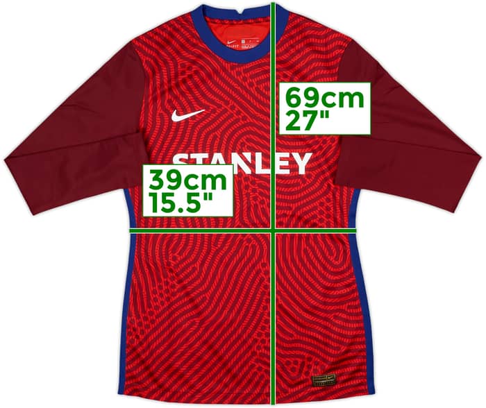 2020-21 Barcelona Women's Authentic GK Shirt - 10/10 - (S)