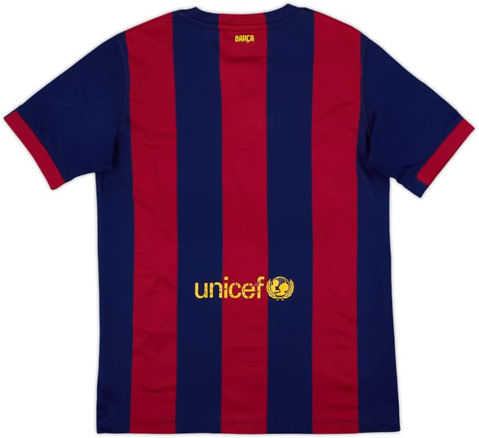 2014-15 Barcelona Home Shirt - 6/10 - (XL.Boys)
