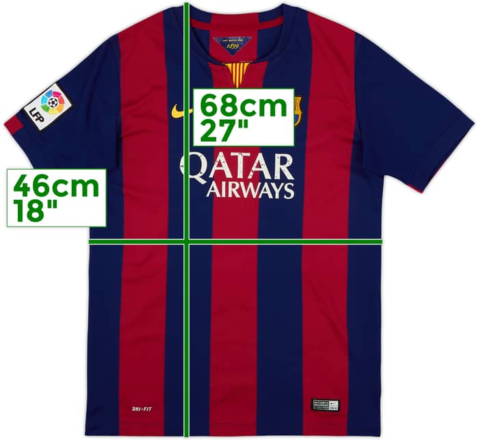 2014-15 Barcelona Home Shirt - 6/10 - (XL.Boys)
