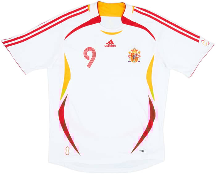 2006-08 España Camiseta Visitante F.Torres #9 - 9/10 - (L)