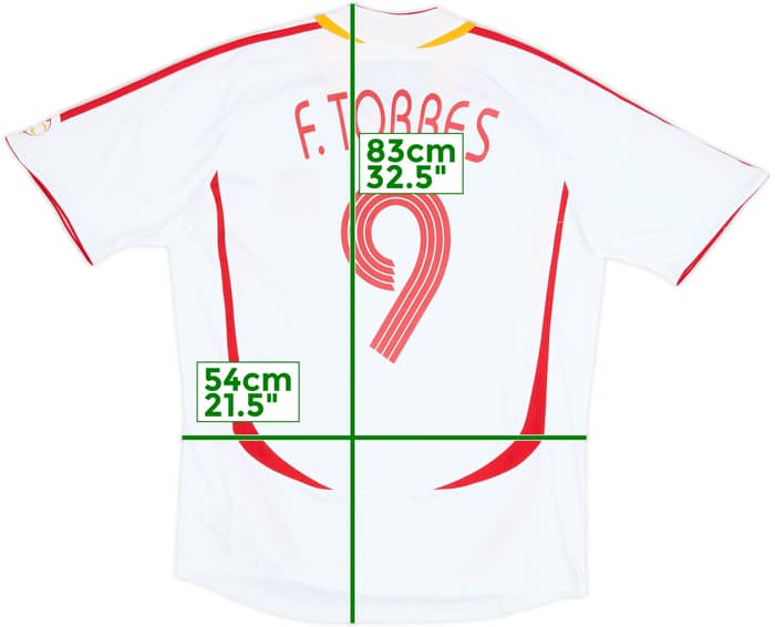2006-08 España Camiseta Visitante F.Torres #9 - 9/10 - (L)