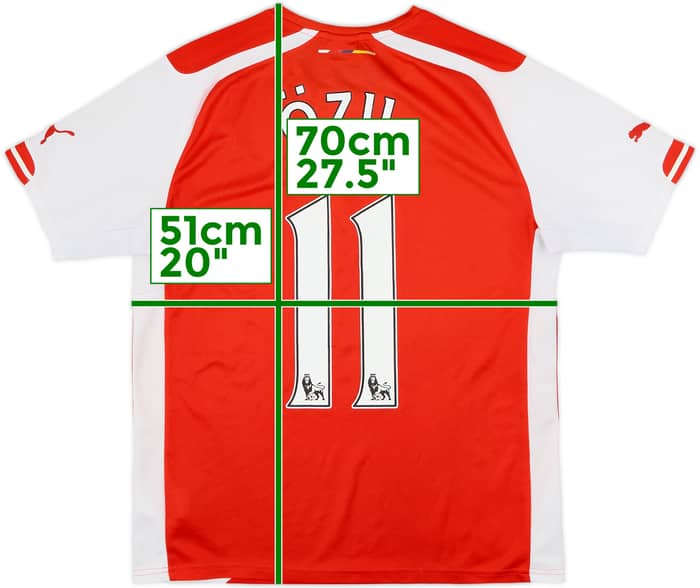 2014-15 Arsenal Home Shirt Ozil #11 - 8/10 - (M)