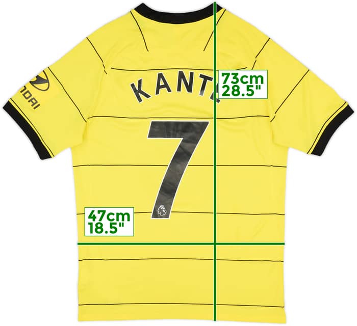 2021-22 Chelsea Away Shirt Kante #7 - 7/10 - (M)
