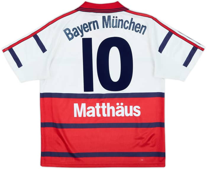 1998-00 Bayern Munich Away Shirt Matthaus #10 - 8/10 - (XL.Boys)