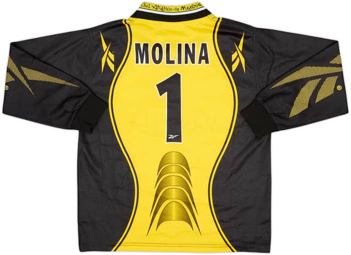 1998-99 Atletico Madrid GK Shirt Molina #1 - 6/10 - (L.Boys)