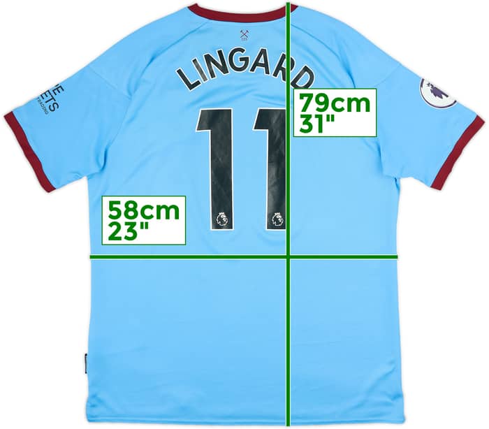 2020-21 West Ham Away Shirt Lingard #11 - 7/10 - (XXL)