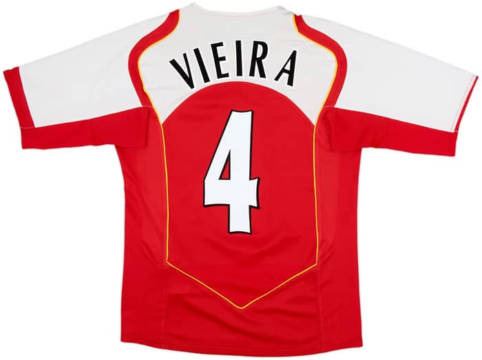 2004-05 Arsenal Home Shirt Vieira #4 - 8/10 - (S)