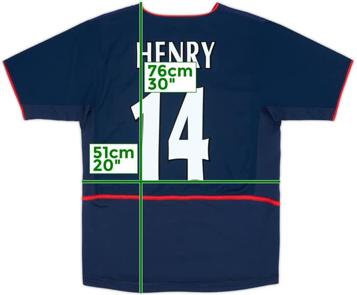 2002-04 Arsenal Away Shirt Henry #14 - 8/10 - (M)