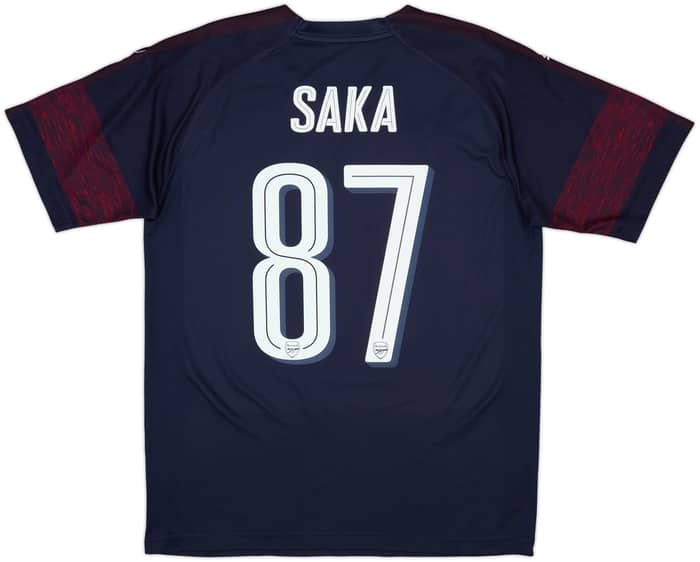2018-19 Arsenal Away Shirt Saka #87 - 8/10 - (M)