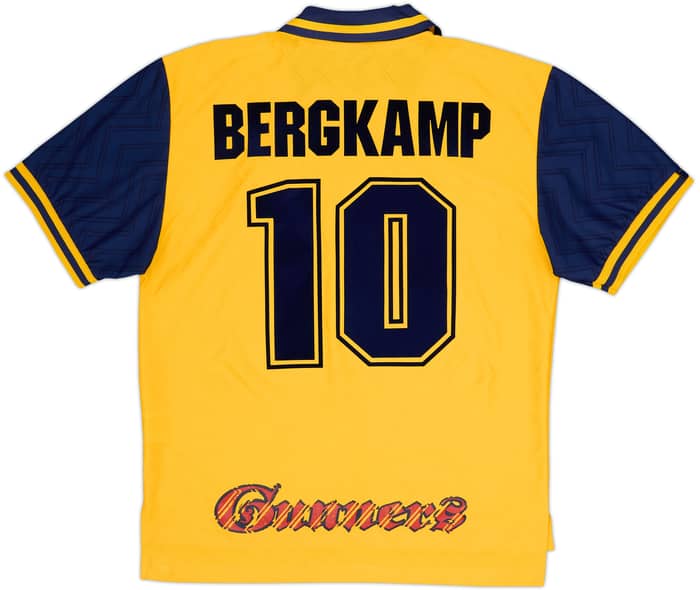1996-97 Arsenal Away Shirt Bergkamp #10 - 8/10 - (L)