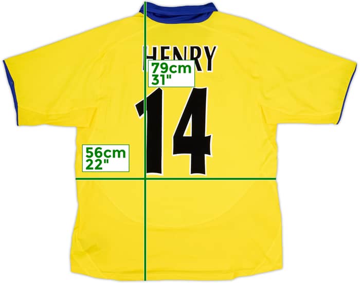 2003-05 Arsenal Away Shirt Henry #14 - 10/10 - (L)