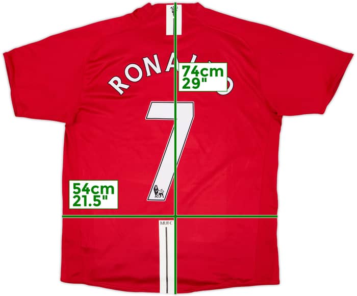 2007-09 Manchester United Home Shirt Ronaldo #7 - 5/10 - (XL)