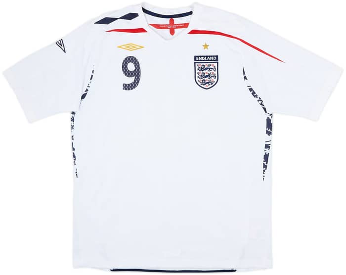 2007-09 England Home Shirt Rooney #9 - 5/10 - (XL)