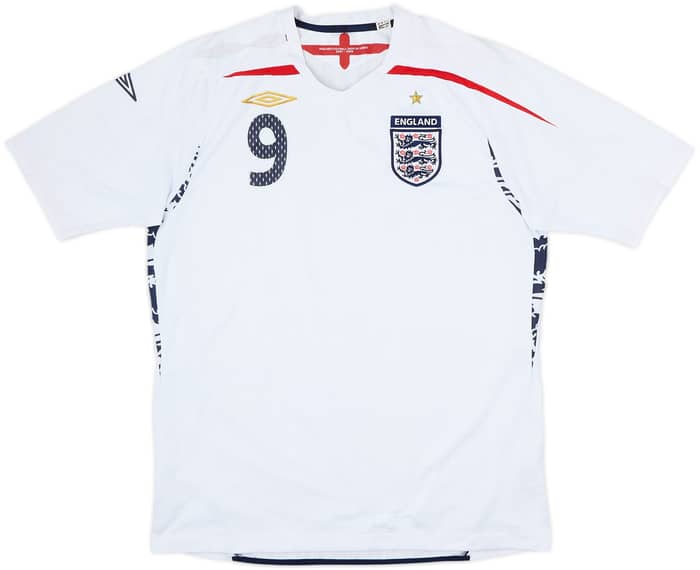 2007-09 England Home Shirt Rooney #9 - 4/10 - (L)