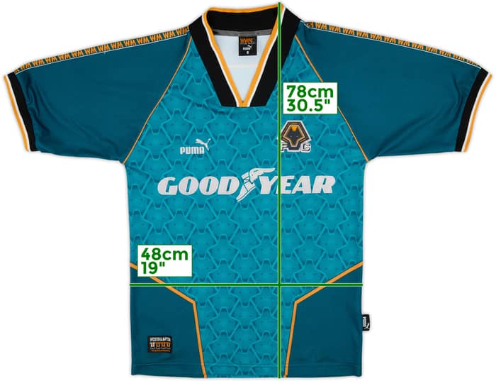 1996-97 Wolves Away Shirt - 8/10 - (S)