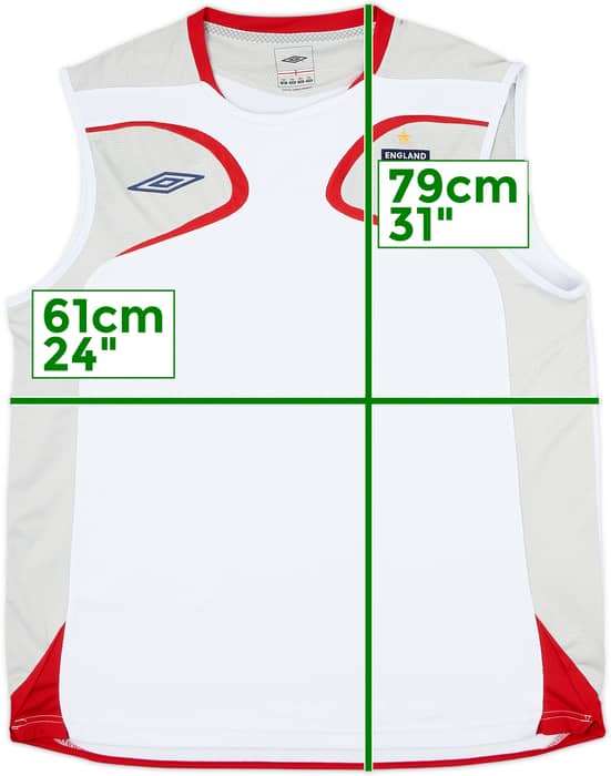 2007-08 England Umbro Training Vest - 10/10 - (XXL)