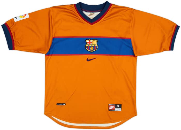 1998-00 Barcelona Away Shirt Rivaldo #11 - 7/10 - (S)