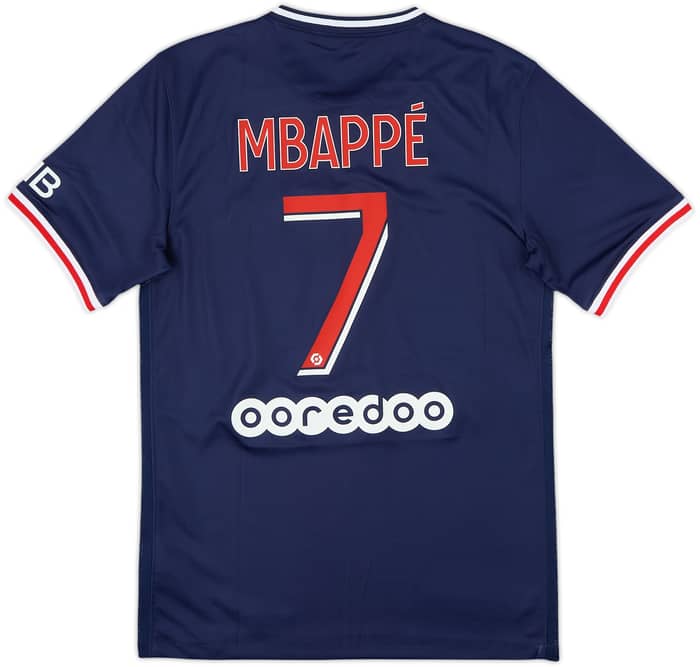 2020-21 Paris Saint-Germain Home Shirt Mbappe #7 - 9/10 - (S)