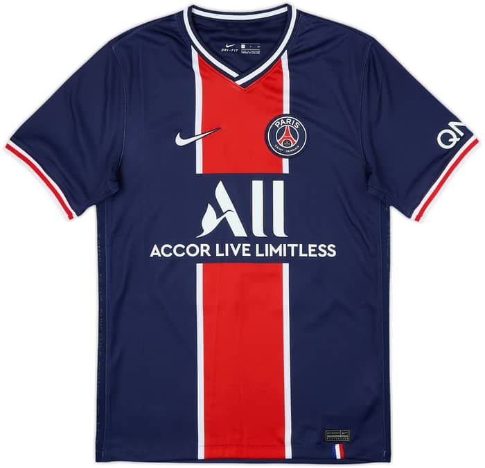 2020-21 Paris Saint-Germain Home Shirt Mbappe #7 - 9/10 - (S)