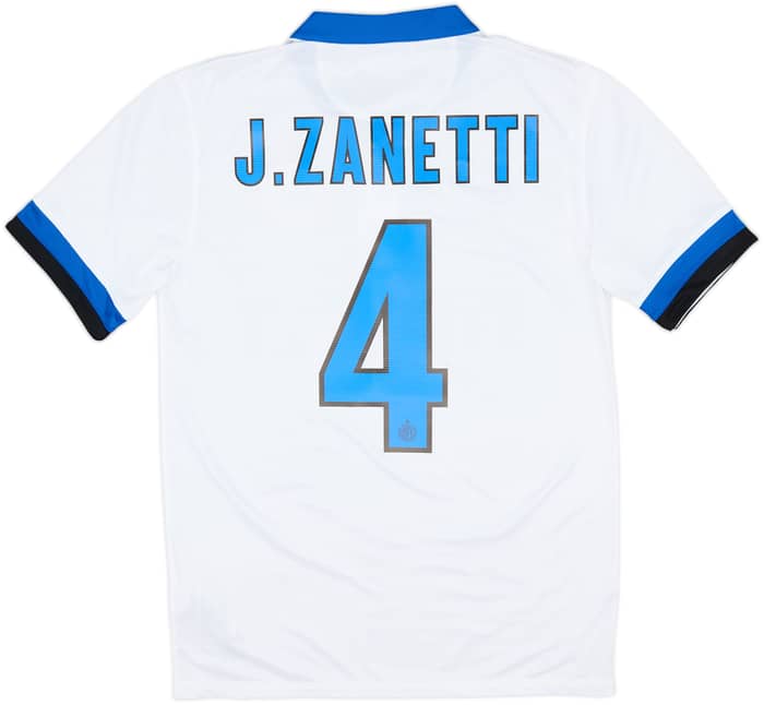 2013-14 Inter Milan Away Shirt J.Zanetti #4 - 8/10 - (S)