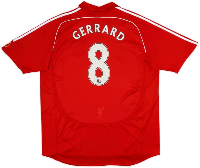 2006-08 Liverpool Home Shirt Gerrard #8 - 4/10 - (XXL)