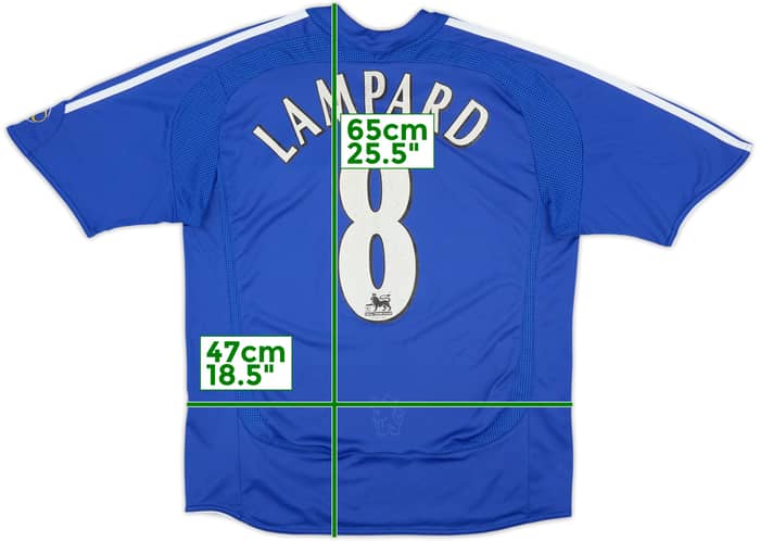 2006-08 Chelsea Home Shirt Lampard #8 - 6/10 - (L.Boys)