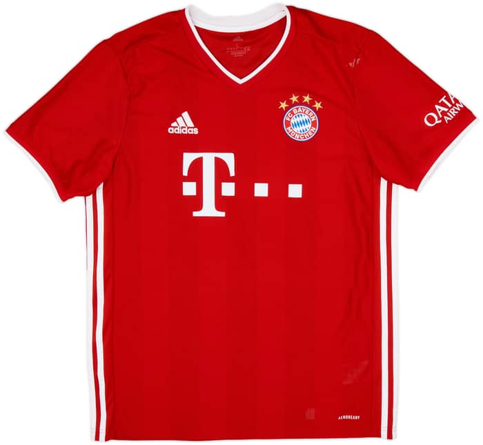 2020-21 Bayern Munich Signed Home Shirt - 5/10 - (L)