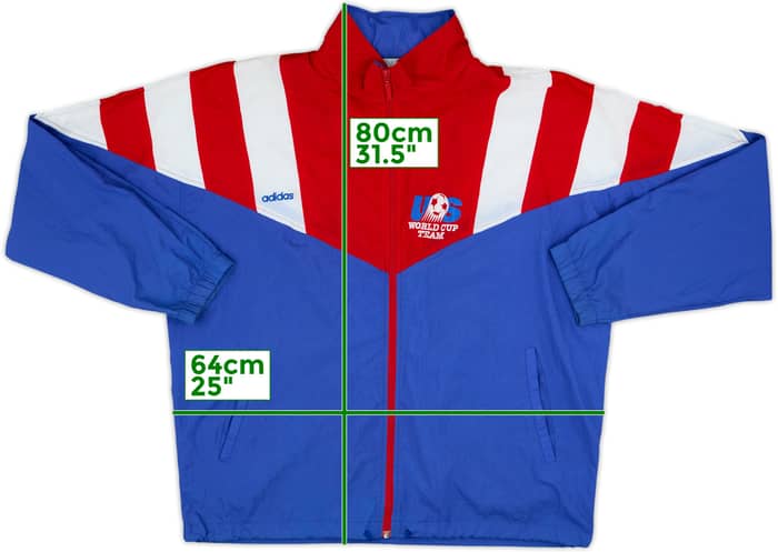 1994 USA Youth Soccer Team adidas Track Jacket - 7/10 - (L/XL)