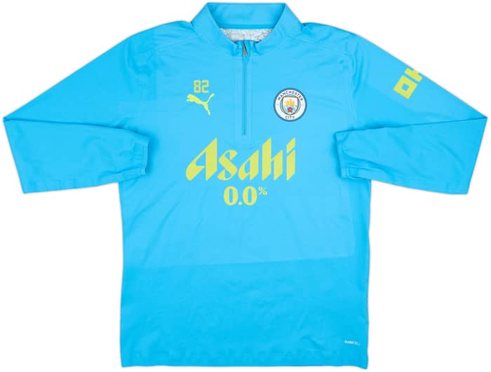 2024-25 Manchester City Player Issue Puma 1/4 Zip Drill Top #82 (R. Lewis) - 8/10 - (M)