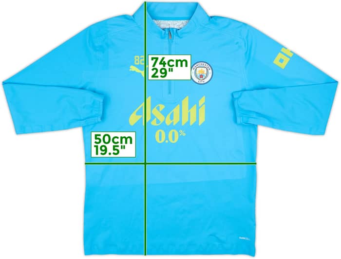 2024-25 Manchester City Player Issue Puma 1/4 Zip Drill Top #82 (R. Lewis) - 8/10 - (M)