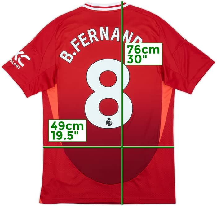 2024-25 Manchester United Home Shirt B.Fernandes #8 - 10/10 - (M)