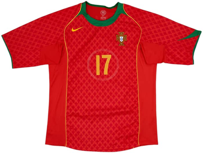2004-06 Portugal Home Shirt C.Ronaldo #17 - 4/10 - (L)